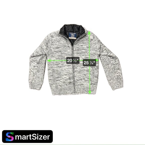 Amongst Others NEW American Legacy Knit Full Zip Jacket Black Grey Sz Small - Picture 7 of 8